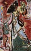 Jackson Pollock Moon girl oil painting artist